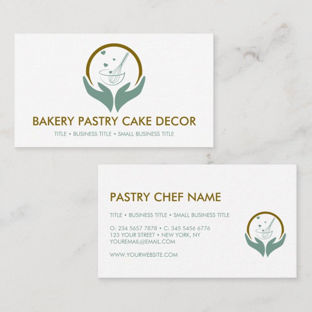 Carte De Visite Boulangerie Cuisine Pizzeria (Devant / Derrière)