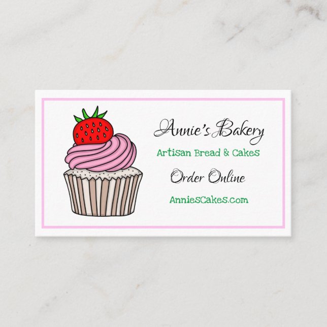 Carte De Visite Boulangerie | Cuisson à la crème glacée (Devant)