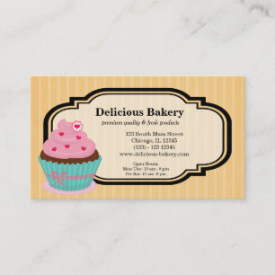 Carte De Visite Boulangerie Cupcake