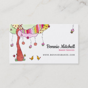 Carte De Visite Boulangerie Cupcake and Cookie Tree