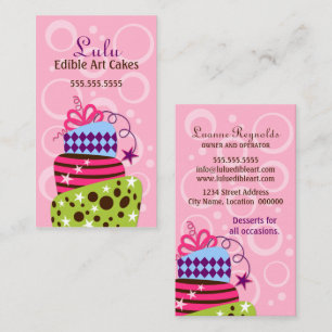Carte De Visite Boulangerie d'art de gâteau