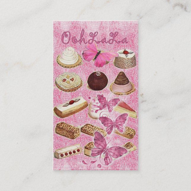 Carte De Visite Boulangerie de biscuits de petit gâteau de (Devant)