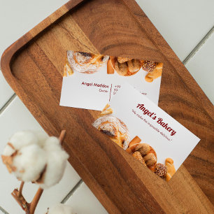Carte De Visite Boulangerie de boulangerie Pain chaud blanc