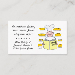 Carte De Visite Boulangerie de caricatures de Pain Amusant