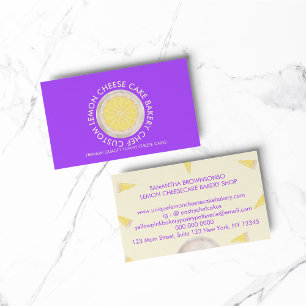 Carte De Visite Boulangerie de Cheesecake de Pâtisserie Mignonne V