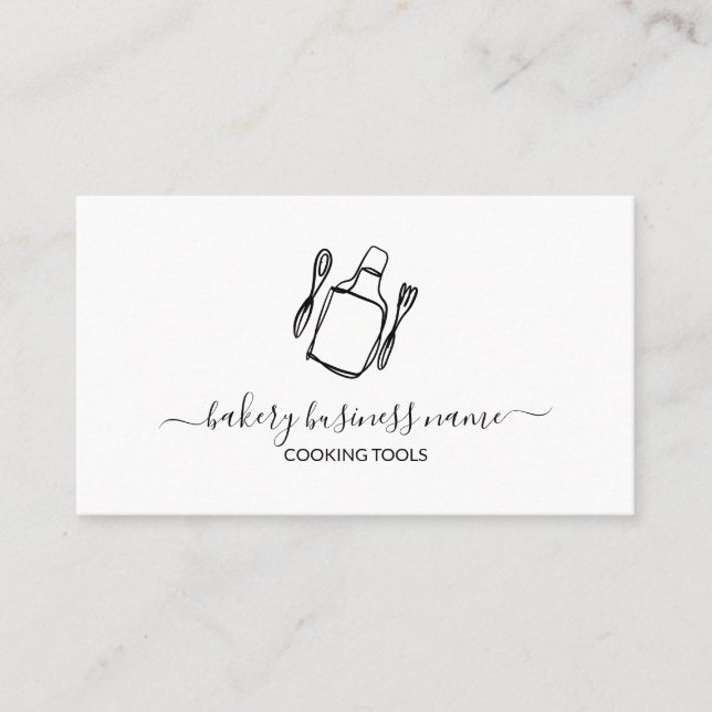 Carte De Visite Boulangerie de Cuisines modernes Recettes de nourr (Devant)