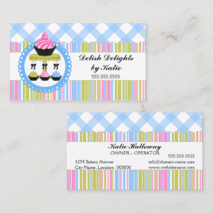 Carte De Visite Boulangerie de Cupcake et Cake Pops