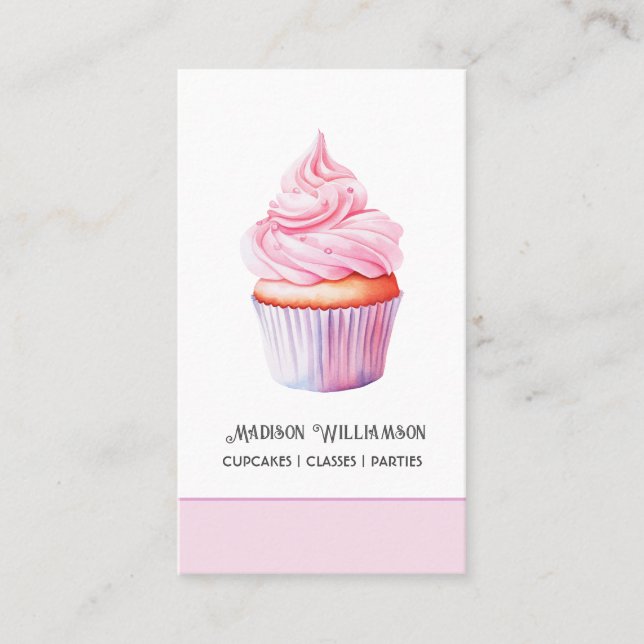Carte De Visite Boulangerie de gâteaux de coupe | Baker Chef Resta (Devant)