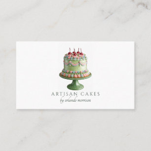 Carte De Visite Boulangerie de gâteaux élégants