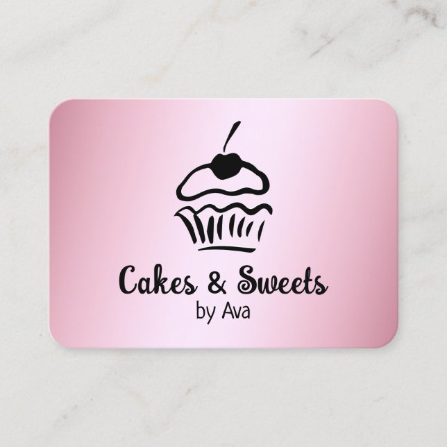 Carte De Visite 🍒 boulangerie de gâteaux maison (Devant)
