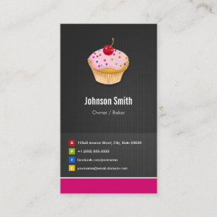 Carte De Visite Boulangerie de gâteaux sucrés - Créatif Innovant