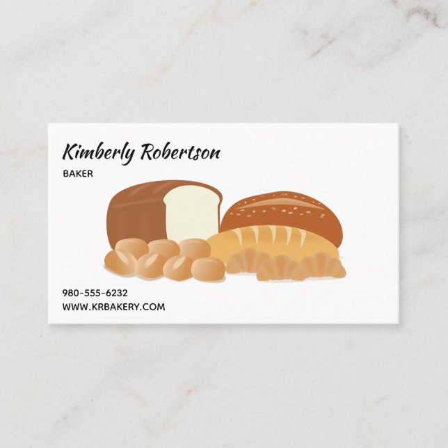 Carte De Visite Boulangerie de pain (Devant)