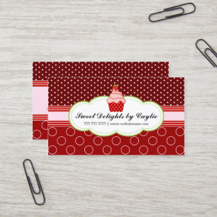 Carte De Visite Boulangerie de petit gâteau de fraise