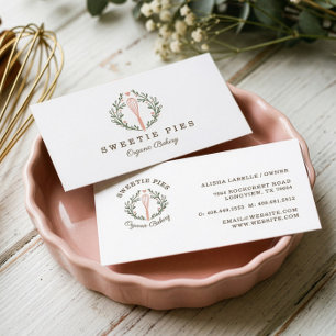 Carte De Visite Boulangerie de style simple, propre et minimaliste
