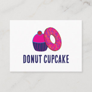 Carte De Visite Boulangerie Donut Cupcake