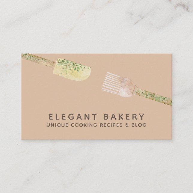 Carte De Visite Boulangerie douce Orange Cookies Pâtisserie Desser (Devant)