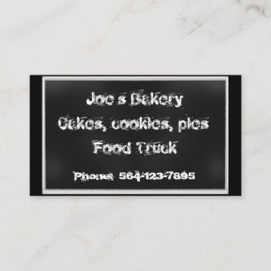 Carte De Visite Boulangerie en tableau