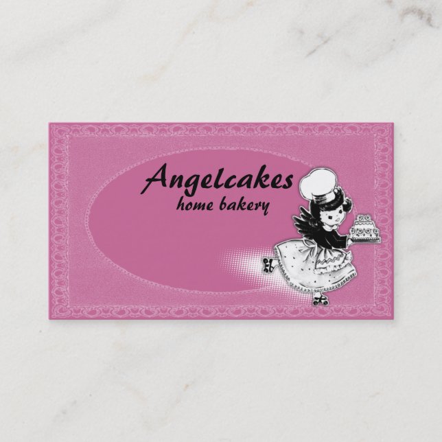 Carte De Visite Boulangerie faite sur commande de gâteau d'ange de (Devant)