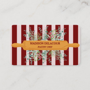 Carte De Visite Boulangerie Florale Pâtisserie Bande Bourgogne QR 