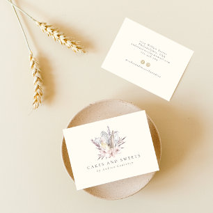 Carte De Visite Boulangerie Florale Pâtisserie Chef Cuisine Ustens