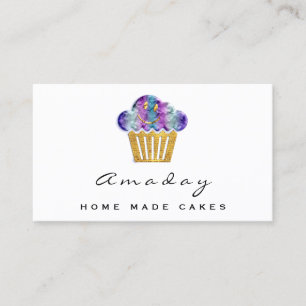Carte De Visite  Boulangerie maison gâteaux faits Logo Muffin Gol