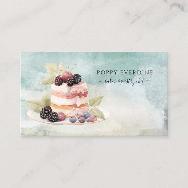 Carte De Visite boulangerie pâtisserie chef pâtisserie cuisine (Devant)