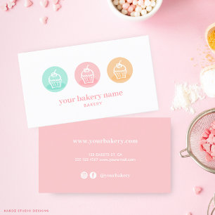 Carte de Visite Boulangerie Pâtisserie Cupcake Dou
