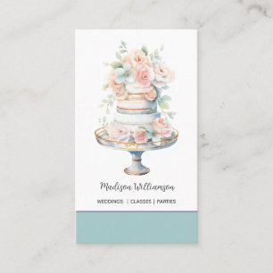 Carte De Visite Boulangerie   Pâtisserie de fête Gâteaux Chef Trai
