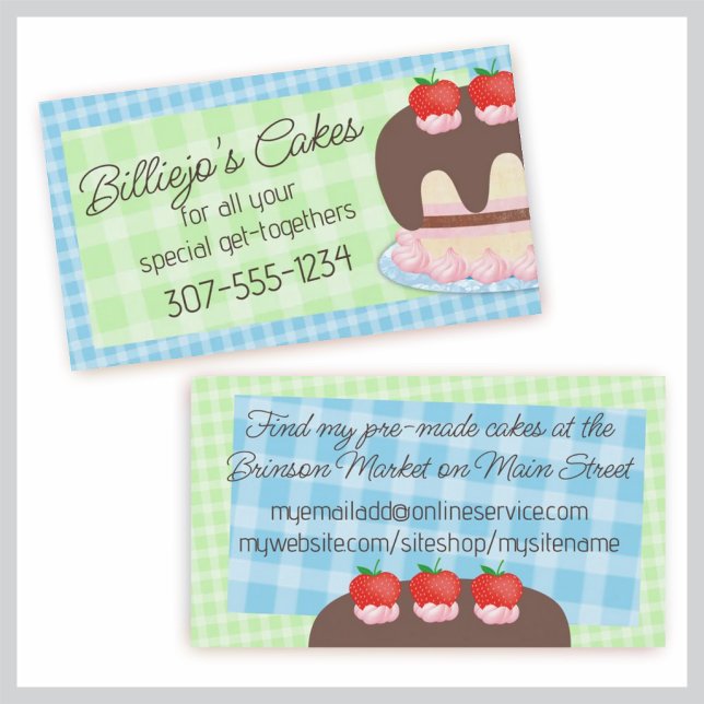 Carte De Visite boulangerie pâtisserie pâtisserie mariage pâtisser (Créateur téléchargé)
