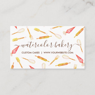 Carte De Visite Boulangerie Pâtisserie Rustique Orange