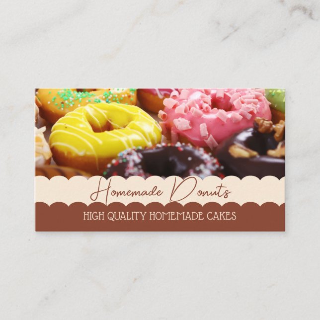 Carte De Visite Boulangerie Photo Tasty (Devant)