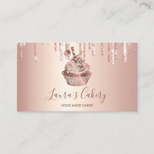 Carte De Visite Boulangerie Rose Gold Drives