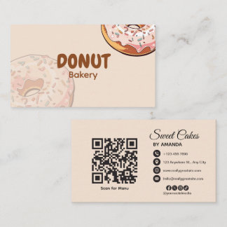 Carte De Visite Boulangerie Rose Mignonne 