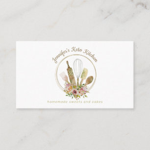 Carte De Visite Boulangerie Rustique Chef Élégant