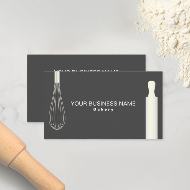 Carte De Visite Boulangerie simple et moderne Chef pâtisserie (Créateur téléchargé)