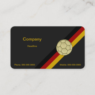 Carte De Visite Boule de soccer en or