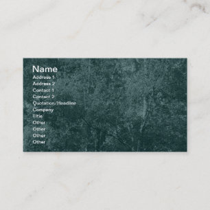 Carte De Visite Bouleau argenté - vert turquoise foncé