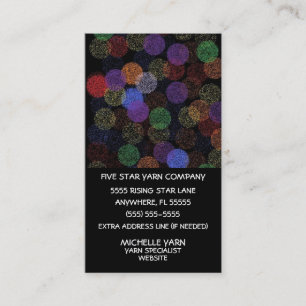 Carte De Visite Boules d'art du Yarn