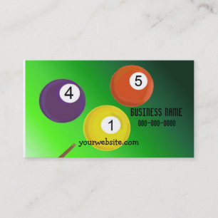 Carte De Visite Boules de billard