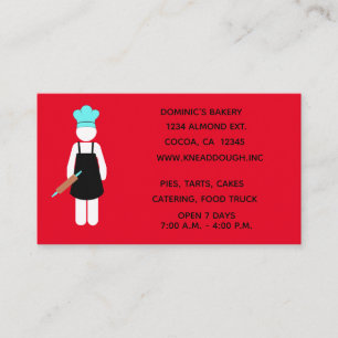 Carte De Visite Boulet avec une broche à rouleaux