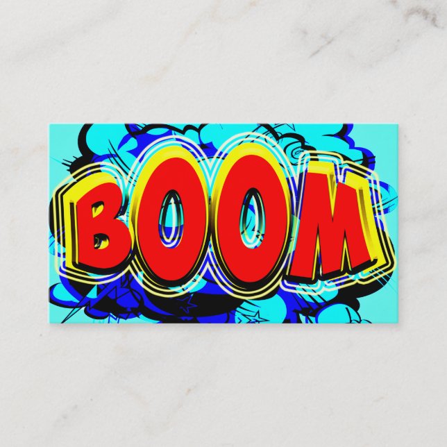 Carte De Visite Boum Red and Yellow (Devant)