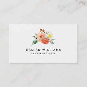 Carte De Visite Bouquet de fleurs de pêche