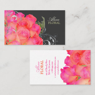 Carte De Visite Bouquet nuptial PixDezines, fleuristes/do-it-yours