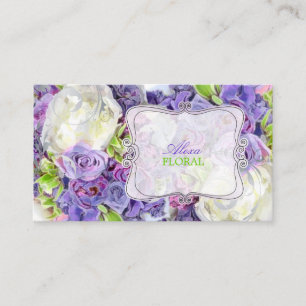 Carte De Visite Bouquet nuptiale de PixDezines, couleurs des