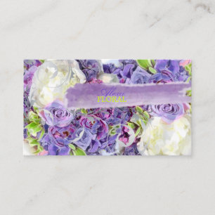 Carte De Visite Bouquet nuptiale de PixDezines, couleurs des