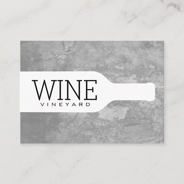 Carte De Visite Bouteille à vin (Devant)