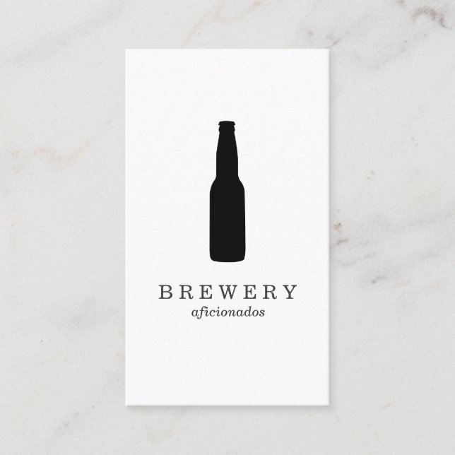 Carte De Visite Bouteille de bière / Amateur (Devant)