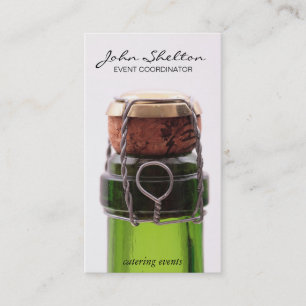 Carte De Visite Bouteille de champagne   De près