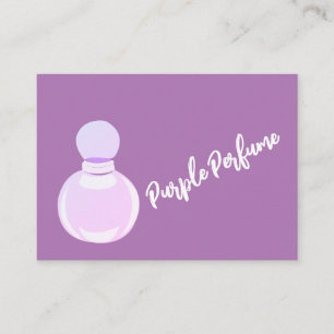 Carte De Visite Bouteille de parfum violet