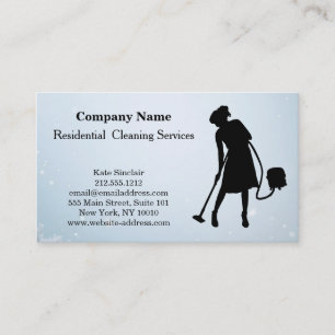 Carte De Visite Bouteille de pulvérisation de service de nettoyage